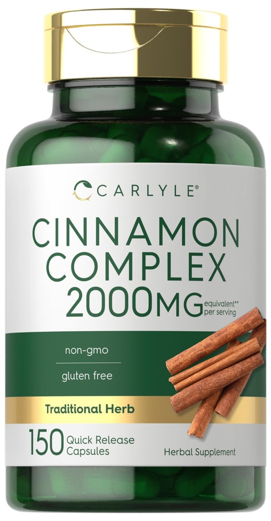 カルリール・セイロン・シナモン・コンプレックス with Gymnema and Mulberry | 150 カプセル | Non-GMO グルテンフリーサプリメント