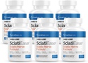 SciatiEaseの坐骨神経の健康サポート補足 - AlphaPalm、Pea、ビタミンBの複合体、アルファLipoicの酸300mg - 6本のびんが付いているNerveサポート方式