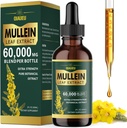 Lungs、Mulleinの葉のチンキ サポート肺のクレンジング、肺のデトックスおよび呼吸の健康のための自然な補足の液体のエキス、ビーガン、2のflのoz