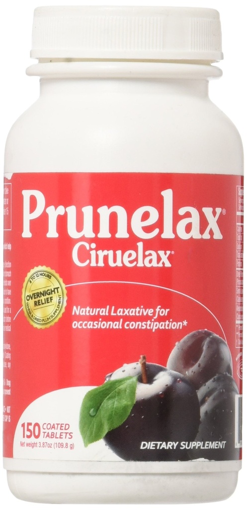 Prunelax Ciruelax Laxative、タブレット150 ea
