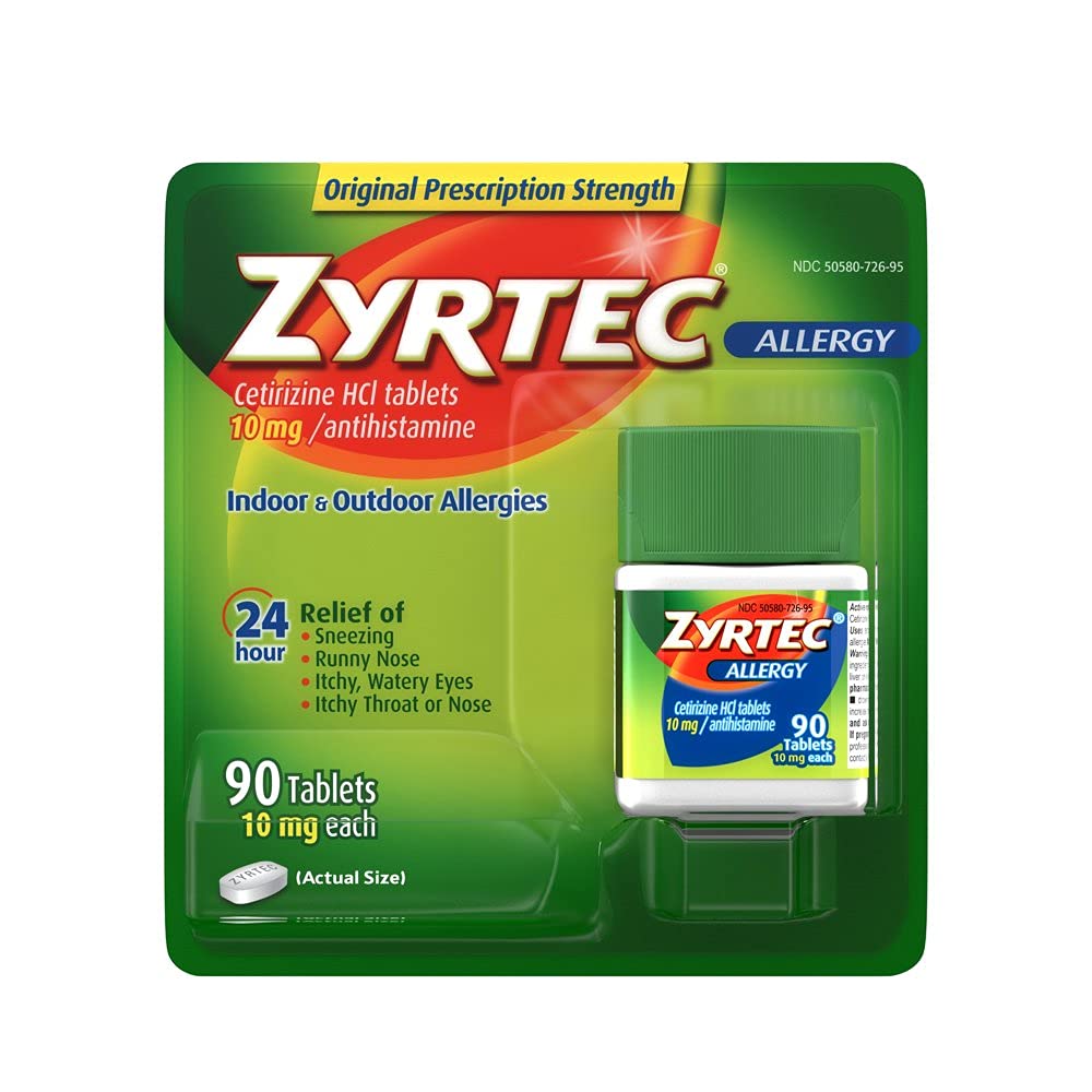 Zyrtecアレルギー救済(10mg)、90錠