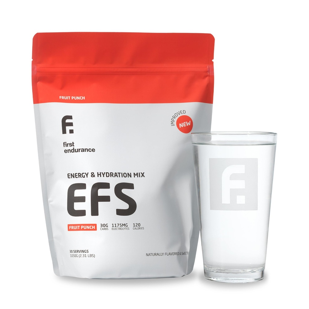 EFS水分補給&耐久性ドリンクミックス - エネルギーとパフォーマンスのプレミアム炭水化物、急流の水分補給とランニング、サイクリング、トライアスロン栄養のための電解液 | 耐圧エネルギー燃料 | フルーツパンチ