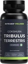 Wellness Tribulus Terrestries (Gokshura) - エネルギー、性能及びスタミナ及び筋肉成長のための自然なサポート - 1000mg、60のベジのカプセル