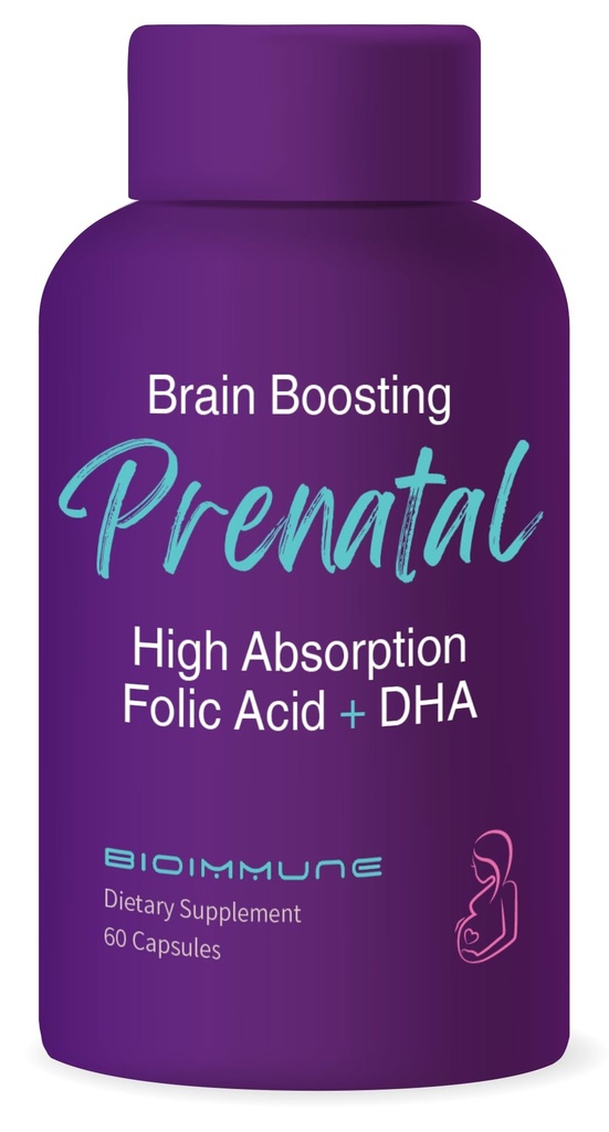 女性のための超強さの生物-Availableのprenatalビタミン、自然にメチル化された葉酸、DHA Omega 3.サポート 頭脳の開発、健康な胎児の開発