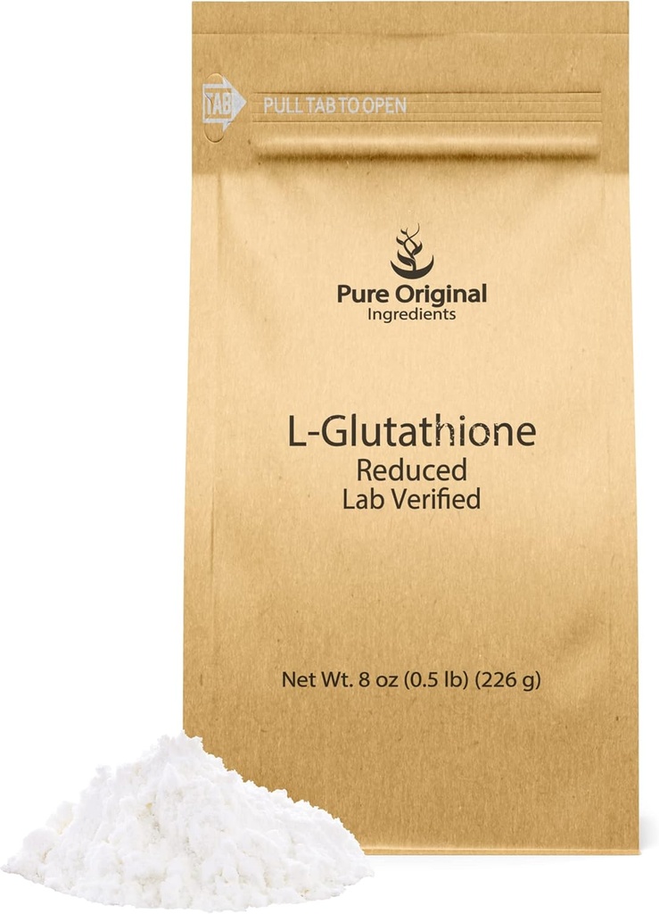 純粋な元のINGREDIENTS Lグルタチオンの粉(8のoz)は、常に純粋、実験室によって確認される補足減ります