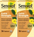 Senokotの余分な強さの自然な野菜は夜中の救助の時事の便秘、36の計算(2のパック)のためのLaxativeを引張ります