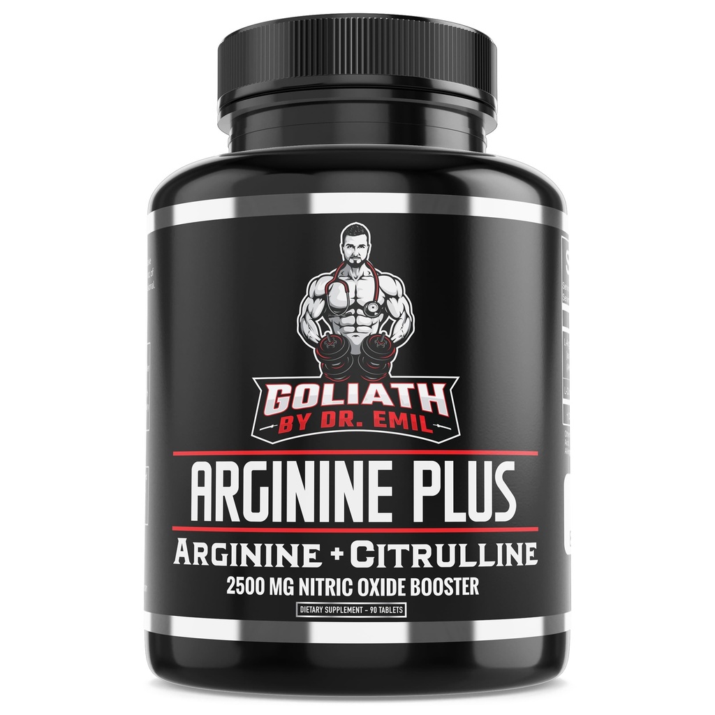 Dr. Emil's ARGININE Plus - Lアルギニン+ Lシトルリン - 2500 MG High Dose NOブースタータブレット - 血管と心臓の健康のためのNitric酸化物サプリメント(アルギニンAAKGとCitrulline Malate 2:1)