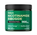 リポソマルニコチンアミドリボシド 900 mg NR、レスベラトロール、ケルセチン - 90 カウント