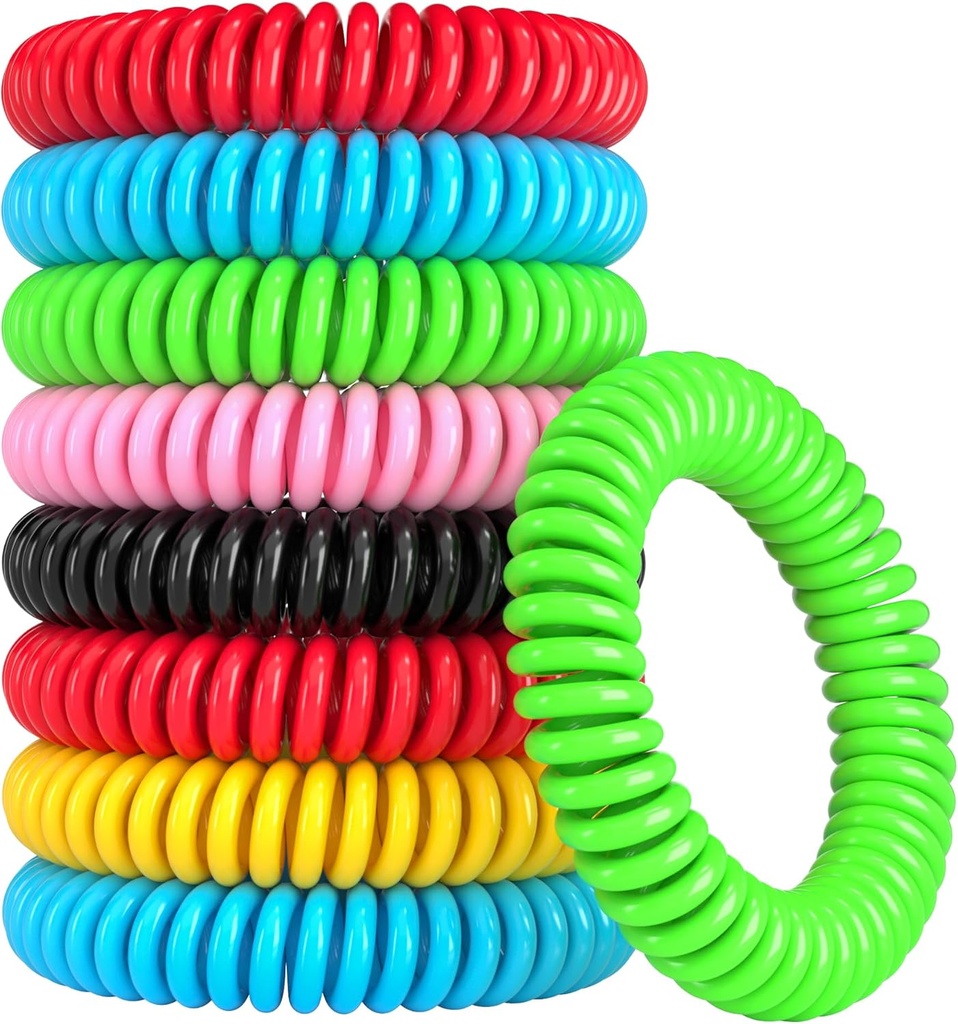 12のパックのMosquitoのブレスレット、大人および子供、個人的に包まれるDEET-Freeの防水バンドのためのMosquitoのブレスレット屋外