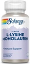 SOLARAY L-Lysine Monolaurin免疫サポートサプリメント、免疫システム機能のための1:1の比率、各500 mg、60日返金保証、30のサービング、60の野菜