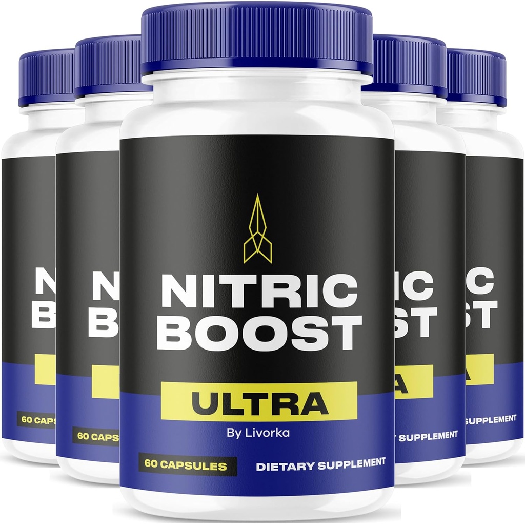 LIVORKA Nitric Boost Ultra Powder カプセル、高度な式 - 300 カウント(5 ヶ月の供給) - 5 パック