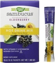 Nature's Way Nature's Way Sambucusソーシングエルダーベリーホットドリンクミックス、ビタミンC&Echinacea、10カウント、ハニーレモンベリー風味、10カウント(12パック)
