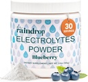 Electrolytes Powder, Blueberry Flavor- No Added Sugar Hydration Drink Mix- Gluten Free with Potassium Citrate- Sports Hydration