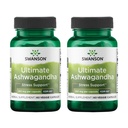 Swanson Ultimate Ashwagandha KSM-66 - ヘルシーなストレスレベルとリラックスをサポートするハーブサプリメント - カルム&リラックスマインドセットを促進するための自然なフォーミュラ - (60 ベジギーカプセル、250mg各) (2パック)
