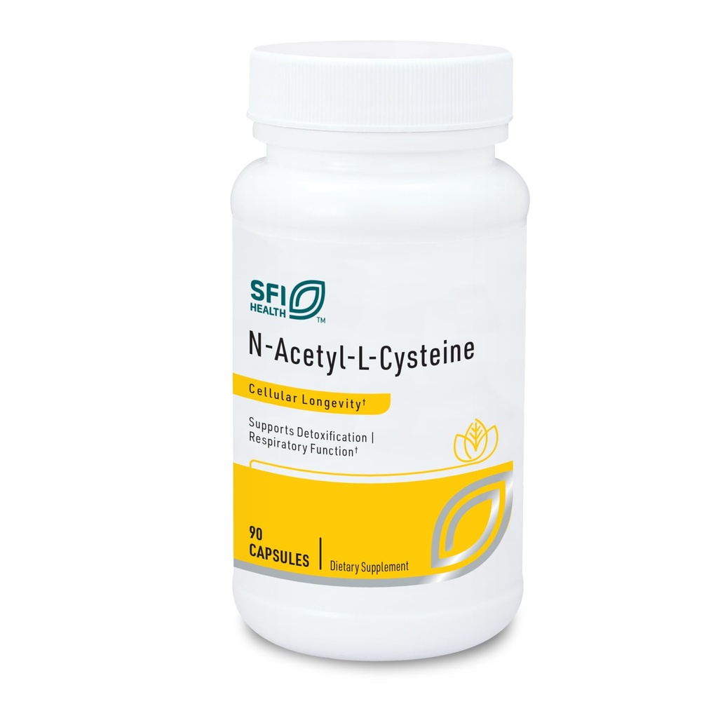 KlaireLabs SFI Health N-アセチル-L-Cysteine 500mg - アミノ酸グルタチオンプレカールNAC - セルラー抗酸化保護をサポートするサプリメント - ヒアルロン酸、大豆フリー、トウモロコシフリー(90カプセル)