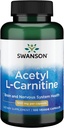 Swanson PremiumによるアセチルL-Carnitine 500 mg 100キャップ