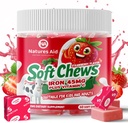 女性及び人および子供のためのChewable鉄の補足-いちごの味、最高の吸収のための鉄のビタミンCの柔らかい咀嚼、鉄の不足のための理想、供給する2か月の供給