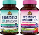 ヴィタリタウン プロバイオティック バンドル(2枚入り) | プロバイオティクス 120 Billion CFU (アイテム1) & Women’s Probiotics (アイテム 2) | シェルフ 安定、毎日保存 | ガット、免疫、腟の健康 | 60 カプセル | 30 日供給 各