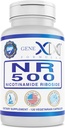 GenexフォーミュラNRニコチンアミドリボシド500mg /サービング(120カプセル)NAD +ヘルシーエイジングのためのプレカーサー - GMP認定、非GMO、グルテンフリー、ベジタリアン(1パック)
