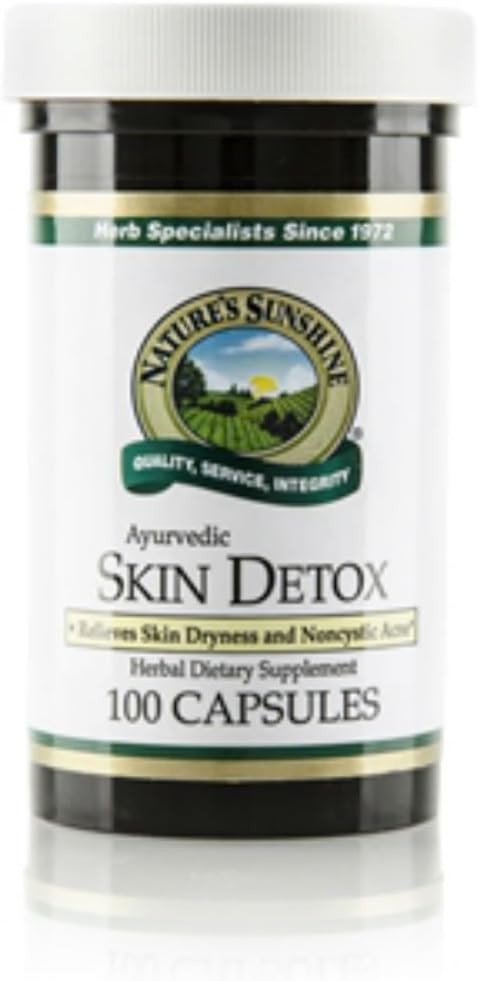 性質の日光の皮のDetox (100のカプセル)は、皮の健康サポートのために伝統的に使用されるハーブを含んでいます