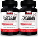 FORCE FACTOR Forebrain、2-Pack、Nootropic Brainの補足は記憶、ブーストの焦点、増加の精神的エネルギーを改良し、カフェイン、BacopaおよびHuperzine A、60のカプセルとの頭脳の健康を支えます