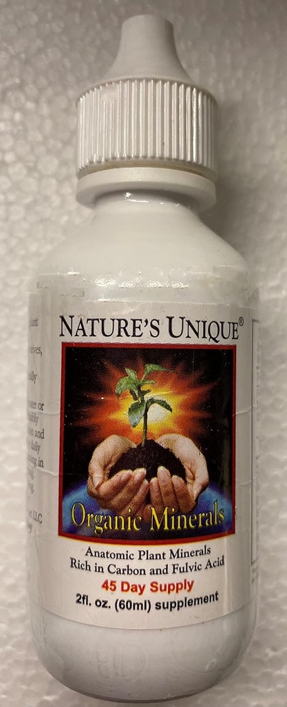 Organic Minerals with Fulvic Acid | Nature's Unique | All Natural | 2 oz. | 45-Day Supply