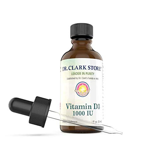 クラーク液ビタミンDサプリメント - 1000 IU、1 Fl Oz、免疫システムと骨の健康をサポート