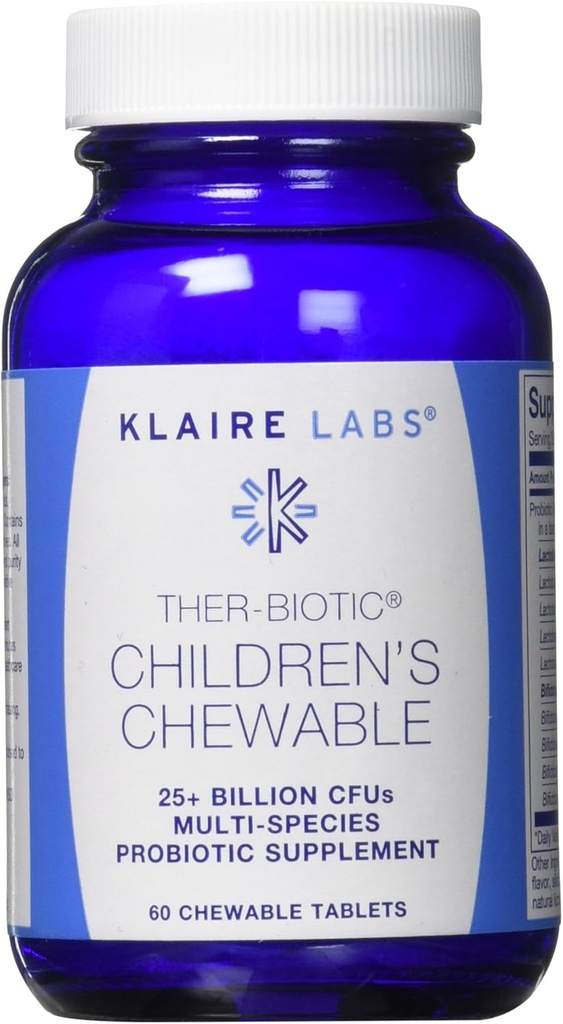 Klaire Labs Ther-Biotic Children Chewable, 60 カウント