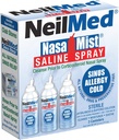 NeilMed NasaMist Isotonic Saline スプレー. 特別に設計された先端を使用してソテー、保湿し、クレンジング。 177mL。 3 NasaMistキャニスターが含まれています