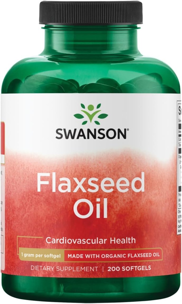 Swanson Flaxseed Oil (Omegatru) 1000 Milligrams 200 Sgels