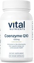 Vital Nutrients CoQ10 100mg | ビーガンサプリメント | ユビキノンのコエンザイムQ10 | 心の健康とエネルギーレベルをサポートする強力な抗酸化剤 | グルテン、酪農場、大豆フリー | GMO | 60カプセル