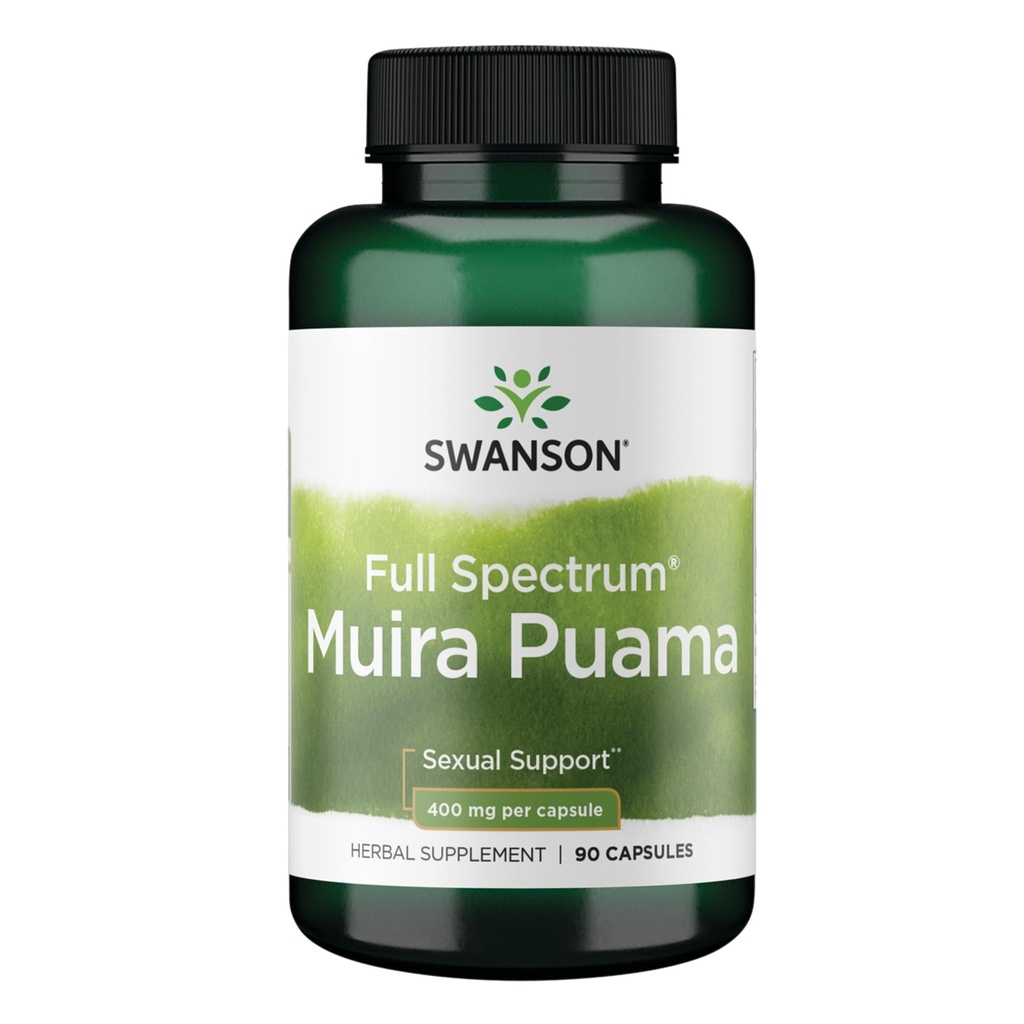 Swanson Muira Puamaの根性の健康の活力ブースト サポート人の女性の補足400のmg 90のカプセル