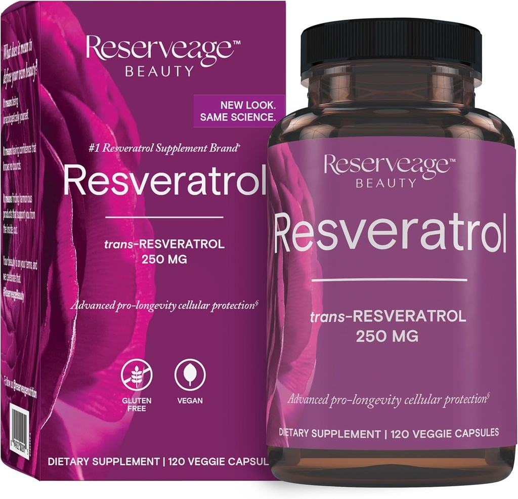 準備の美、Resveratrol 250のmg、心および細胞の健康のための酸化防止の補足、サポート健康な老化および免疫システム、Paleo、Keto、120のカプセルを支えて下さい