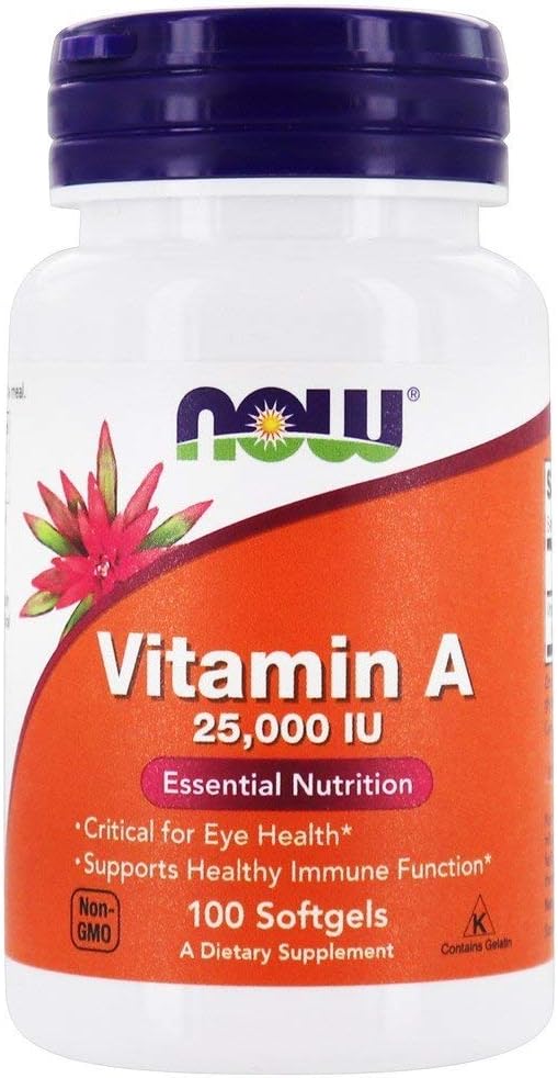 NOW食品 - ビタミンA 25000 IU - 100 Softgels
