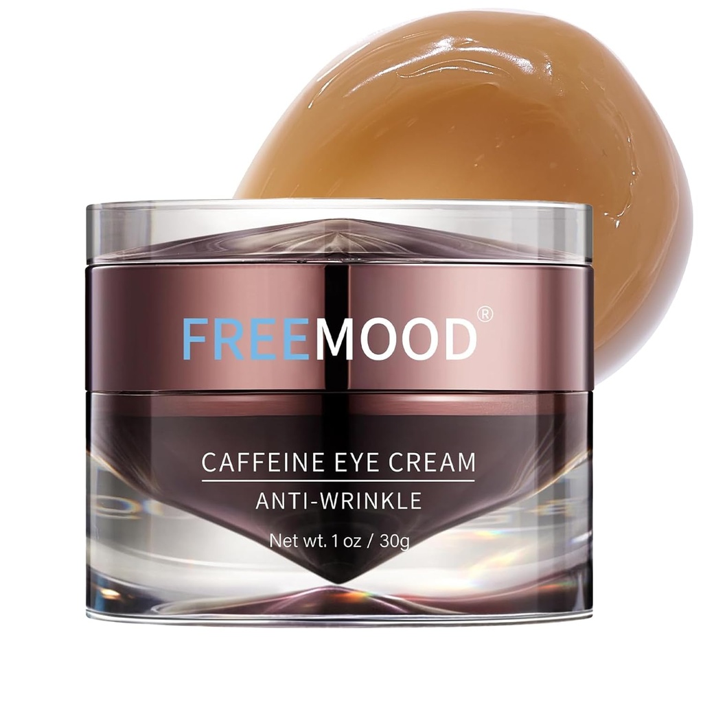 暗い円のためのFREEMOODの目のクリーム、カフェイン、良いライン、水和の目の心配の血清、1 fl.oz に戦うために紫外線クリームの下で老化する