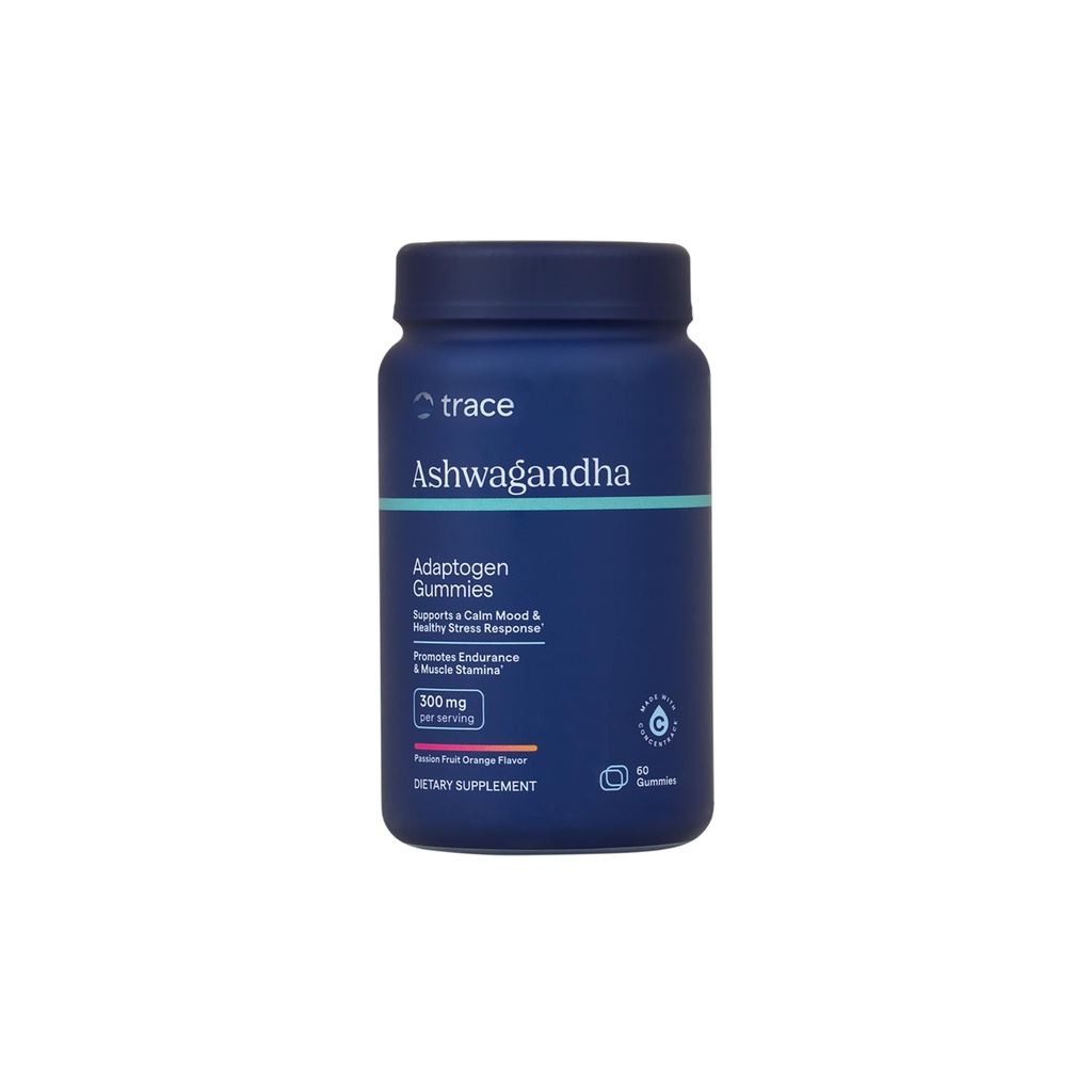 Trace Minerals Ashwagandha - ヘルシーなマインドセットをサポートするためのアシュワガンダグミー - Calmingサプリメント - より良い眠り - 免疫システム&エネルギーサポート - パッションフルーツオレンジ - 60カウント(30のサービング)