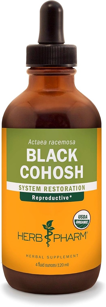 ハーブ Pharm は女性の Reproductive システム サポートのための有機性黒の Cohosh の液体のエキス- 4 つの Ounce を証明しました