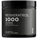 超高い効力の第三者によってテストされるトランスResveratrol 1000mg - 98%の純粋で、高度に浄化され、Bioavailable - Resveratrolのポリゴンの根のエキス- 60のカプセル