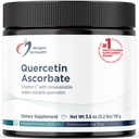 健康ケルセチン-アスコルベートパウダーのためのデザイン - 240mg QuerceSOLTMサプリメント - ビタミンCは、正常なヒスタミン反応をサポートするのに役立ちます - 簡単な飲み物を追加、(770ビーガンサービング/100g)