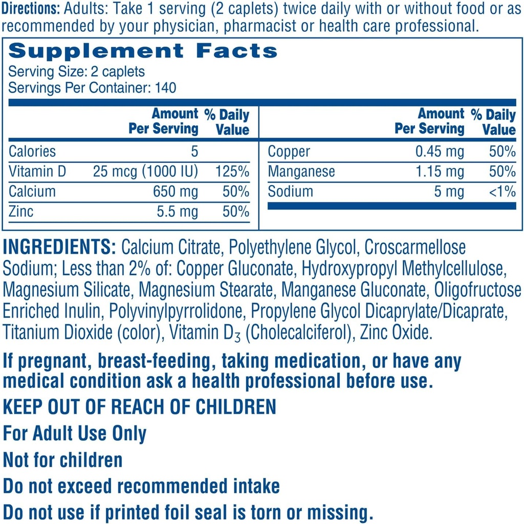 最大プラスシクラカル、高溶性、簡単に消化、630 mgカルシウムは1000 IUビタミンD3、大人のための骨の健康のサプリメント、カプレット、280カウント(パッケージ1)
