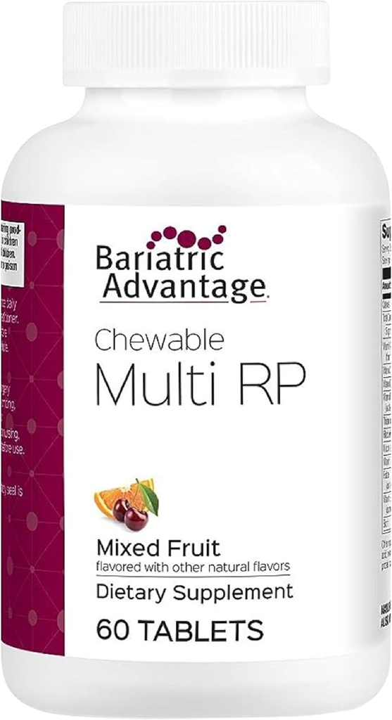 Bariatric利点Chewable RPのMultivitamin - Bariatricの外科患者のため-鉄、銅、ビタミンC、A、亜鉛及び多く- 18栄養素の100% DV - 60の計算-混合されたフルーツ