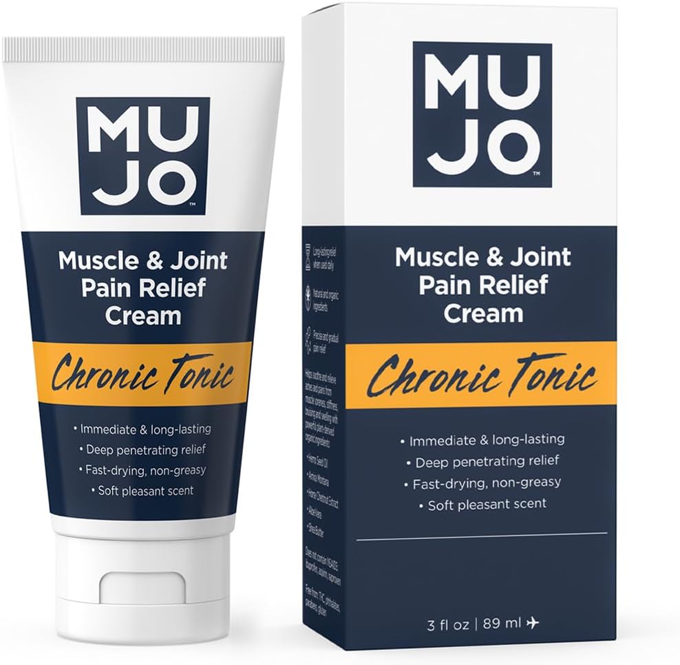 MUJO の慢性のトニック筋肉及び接合箇所の痛みの救助のクリーム - 、長続きがする有機性原料-関節炎/Sprains のための深い浸透- 3 の fl oz