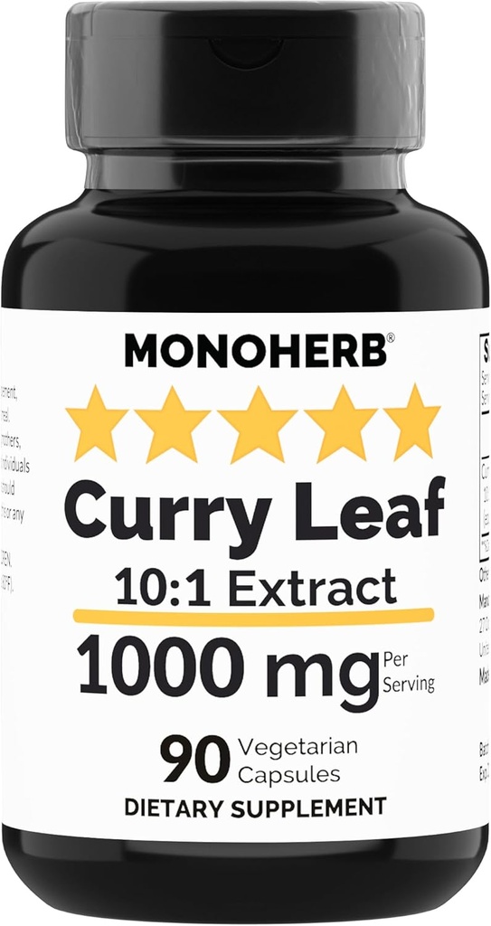 MONOHERBカレーリーフエキス1000mg - 90ベジタリアンカプセル