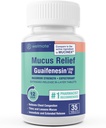 WELMATE - Guaifenesin 1200mg (35錠) - Mucusリリーフ - Expectorant - 咳と風邪 - 12 Hrサポート - 延長リリースバイレイヤタブレット - 市販薬