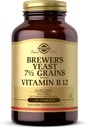 Solgar Brewer's Yeast 7 1⁄2 Grains with Vitamin B12 - 250 タブレット - Non-GMO、Vegewel、Dairy Free、Kosher - 41 サービング