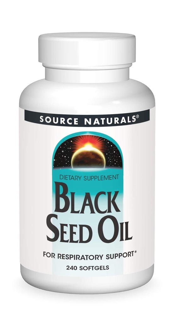 ソースナチュラルブラックカミンシードオイル - 240 Softgels