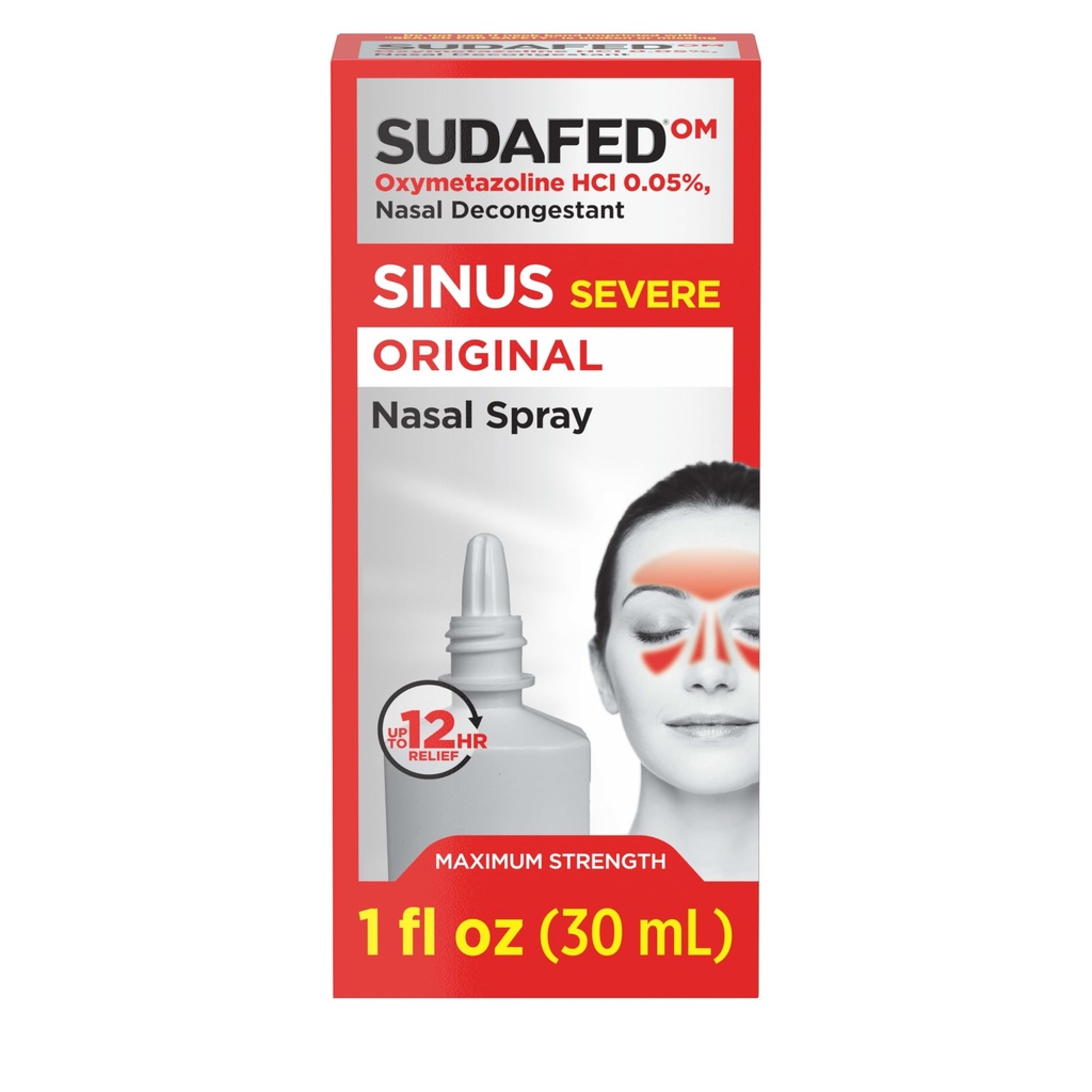 Sudafed Sinus Severeの元の鼻のスプレー、12時間の鼻のスプレーは風邪かアレルギー、Oxymetazoline HCl .05%の鼻のスプレー、1つのflによる速く、強力な輻輳の救助のためにDecongestantを打ちます。 oz