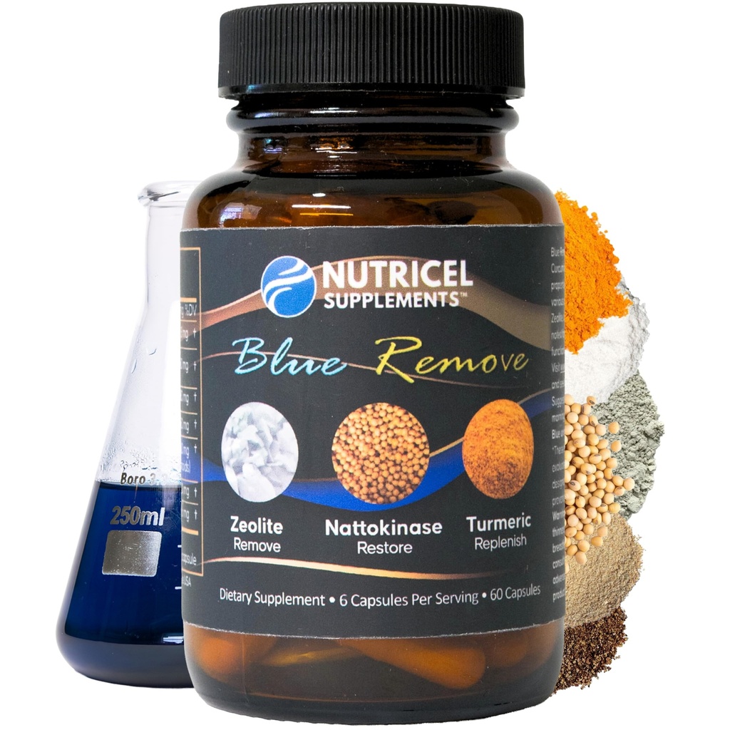 Micronized Zeolite、Nattokinase(Non-GMO)、Turmeric、Bromelain、およびNACのNuctricelのMethyleneの青いカプセル-アメリカのブランド- 18mg (USPの参照迎合的な)の第三者によってテストされる(60ct)