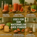 Indusはスーパーフードをすべての天然スイカジュースパウダー - インスタントドリンクミックス&水分補給レシピ - 自然電解物、植物ベースのスーパーフード - ビーガン、非GMO、グルテンフリー -スムージー、スキンケア2 LB