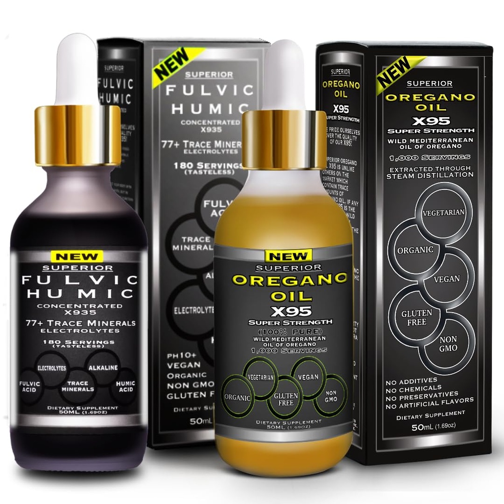 オレガノオイルの低下のプラスの液体の補足が付いているFulvic Humicの酸イオントレースの鉱物はOreganoのSoftgelsおよびカプセルのより多目的そしてオイルを落とします